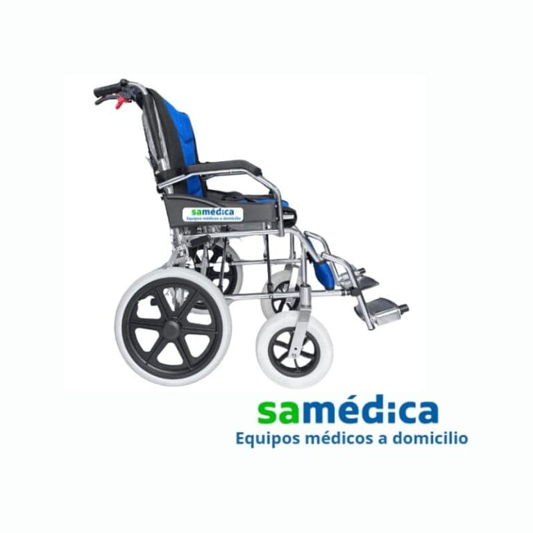 Venta de Silla de ruedas estándar de aluminio aro PVC 20″ tipo maleta