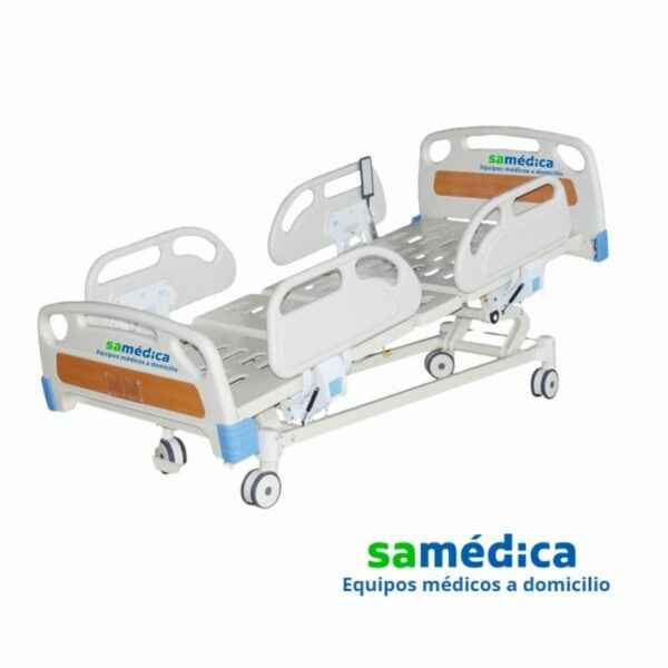 Venta de cama clínica eléctrica de 5 funciones barandas ABS